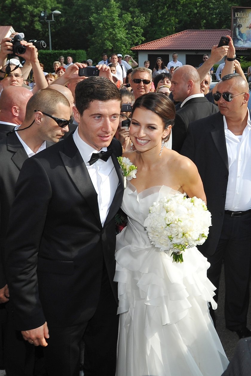 Robert Lewandowski i Anna Stachurska