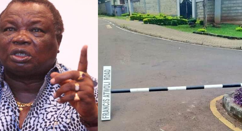 Atwoli's reaction to vandalization of road named in his honor