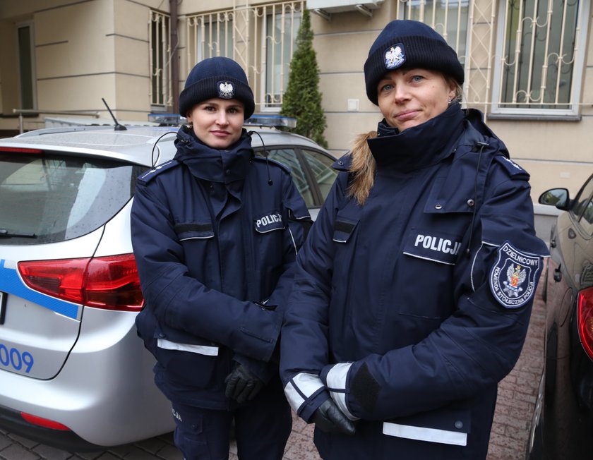 Małgorzata Wrssocka i Katarzyna Dziób, policjantki z komendy Warszawa Śródmieście