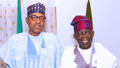 Buhari hosts Tinubu at Presidential Villa