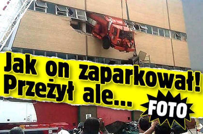 Ale zaparkował! Przeżył ale...