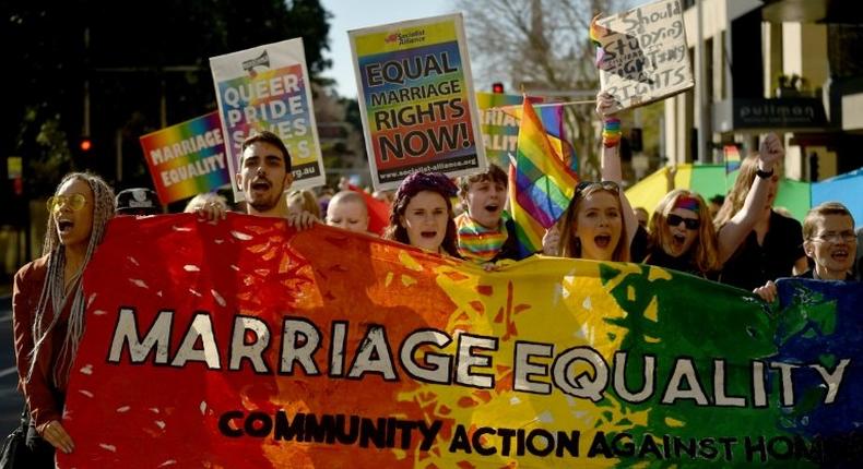 Although marriage equality is supported by a majority of Australians, the country has not joined other nations in allowing homosexual couples the right to wed amid political bickering over how the issue should be addressed