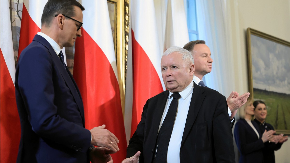 Premier Mateusz Morawiecki i prezes PiS Jarosław Kaczyński