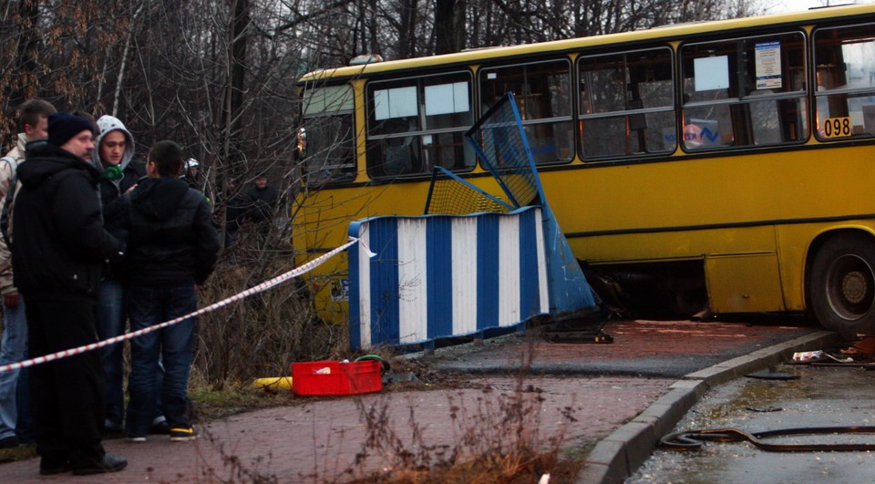 Zderzenie dwóch autobusów