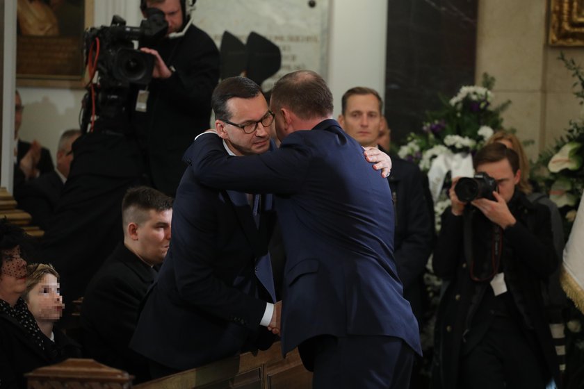 Politycy na pogrzebie Kornela Morawieckiego