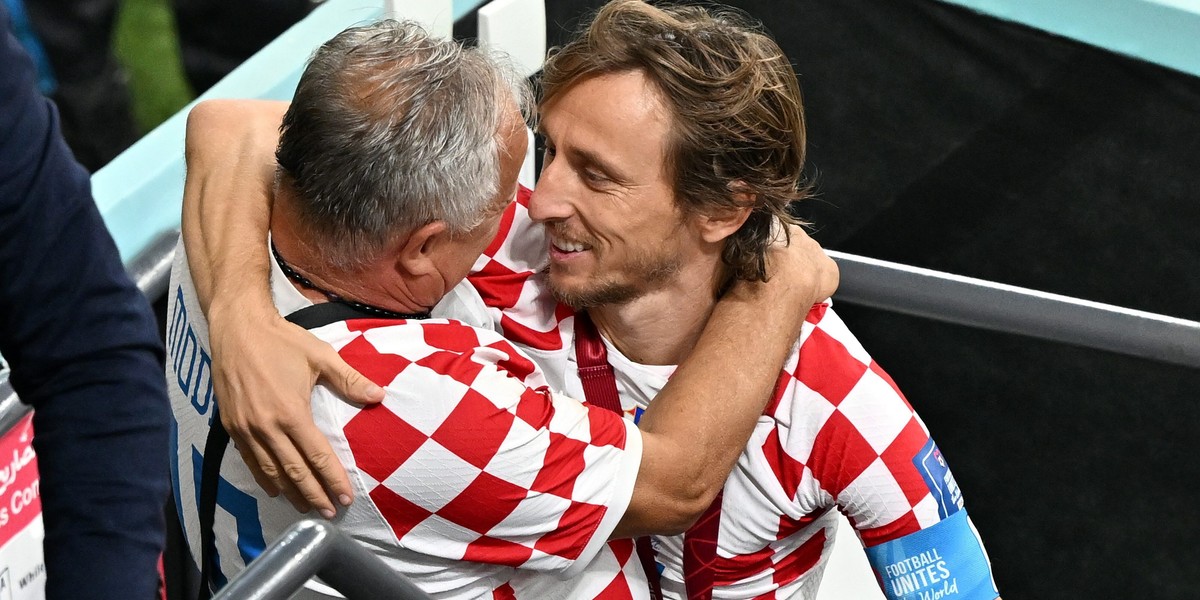 Luka Modrić świętował sukces w Katarze razem z najbliższymi. 