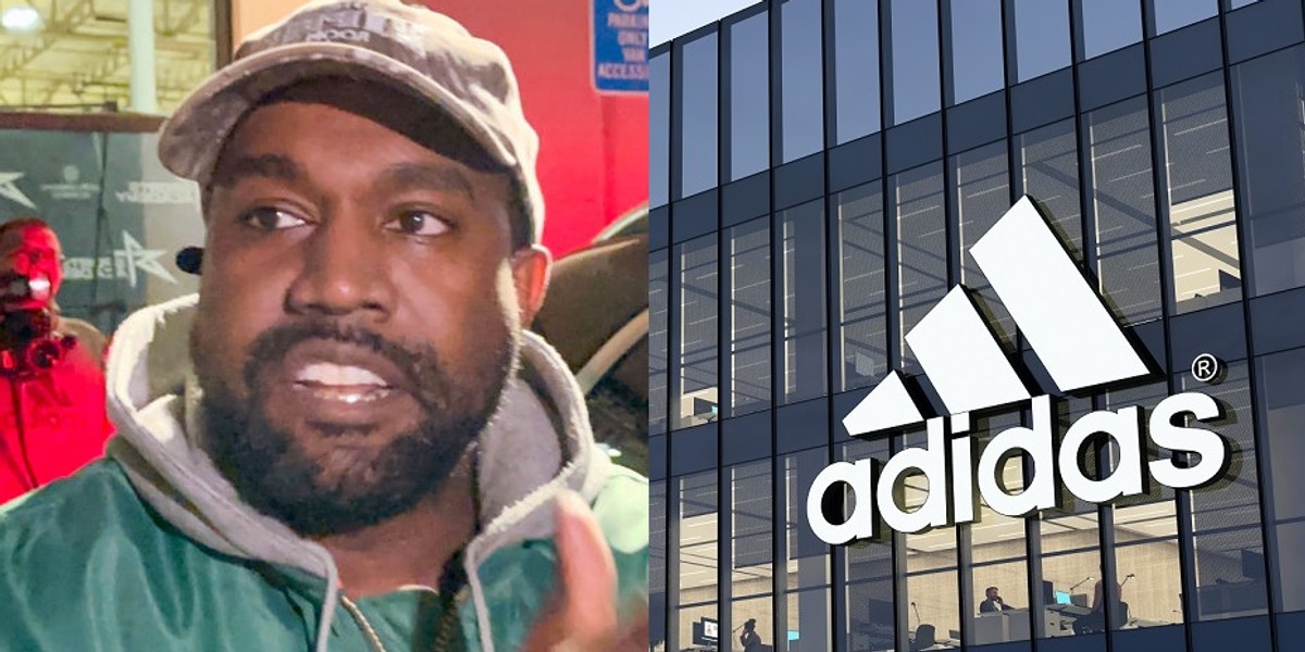 Kanye West. Efektem prawie dziesięcioletniej współpracy Adidasa z raperem były popularne sneakersy Yeezy. 