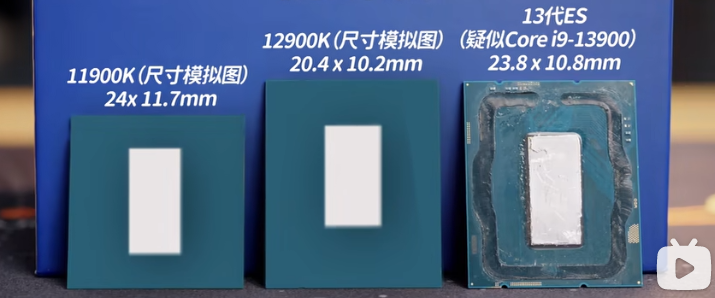 Pierwsze zdjęcia przyszłych procesorów Intela pokazują, że będą one większe od obecnych.