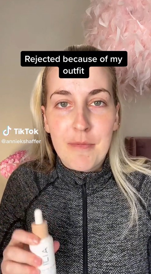 Annie Shaffer v jej videu.