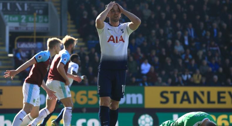 Harry Kane scored on his return from injury, but Tottenham were beaten at Burnley