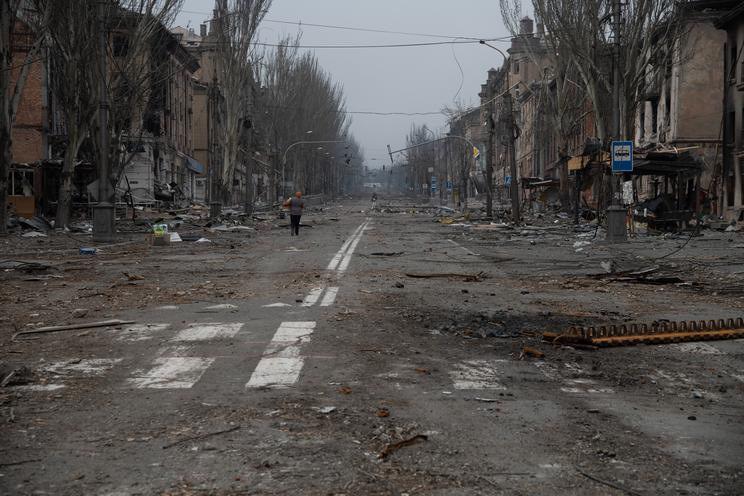 Mariupol városást szinte a földdel tették egyenlővé az orosz bombázások / Fotó: Northfoto