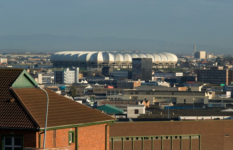 Stadion Neslona Mandeli w Port Elisabeth, pojemność 45 tys. krzesełek, podobnie, jak Stadion Miejski w Poznaniu. Photo: Rodger Bosch, MediaClubSouthAfrica.com