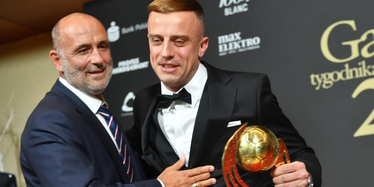 MIchał Probierz i Kamil Grosicki.