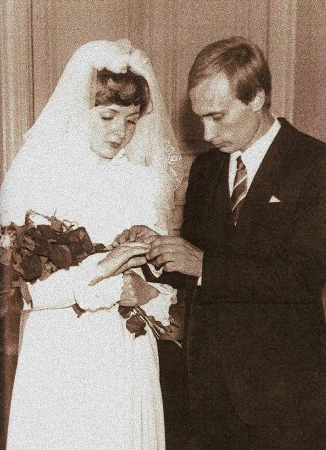 Ljudmila i Vladimir Putin na venčanju 1983.