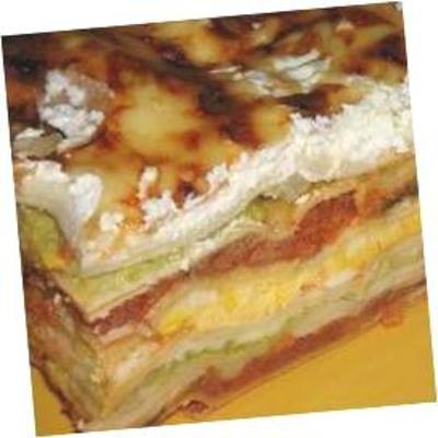 Kelkáposztás lasagne