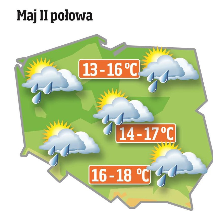 II połowa maja