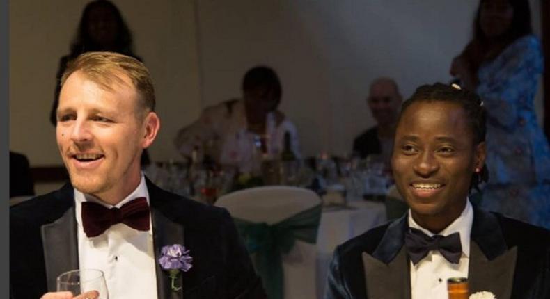 Bisi Alimi and husband, Anthony Davis