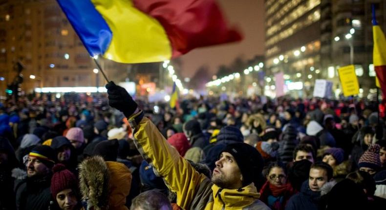 Thousands took to the streets in Bucharest and other Romanian cities on January 31 after the announcement of an emergency decree which could allow many politicians to escape criminal prosecution