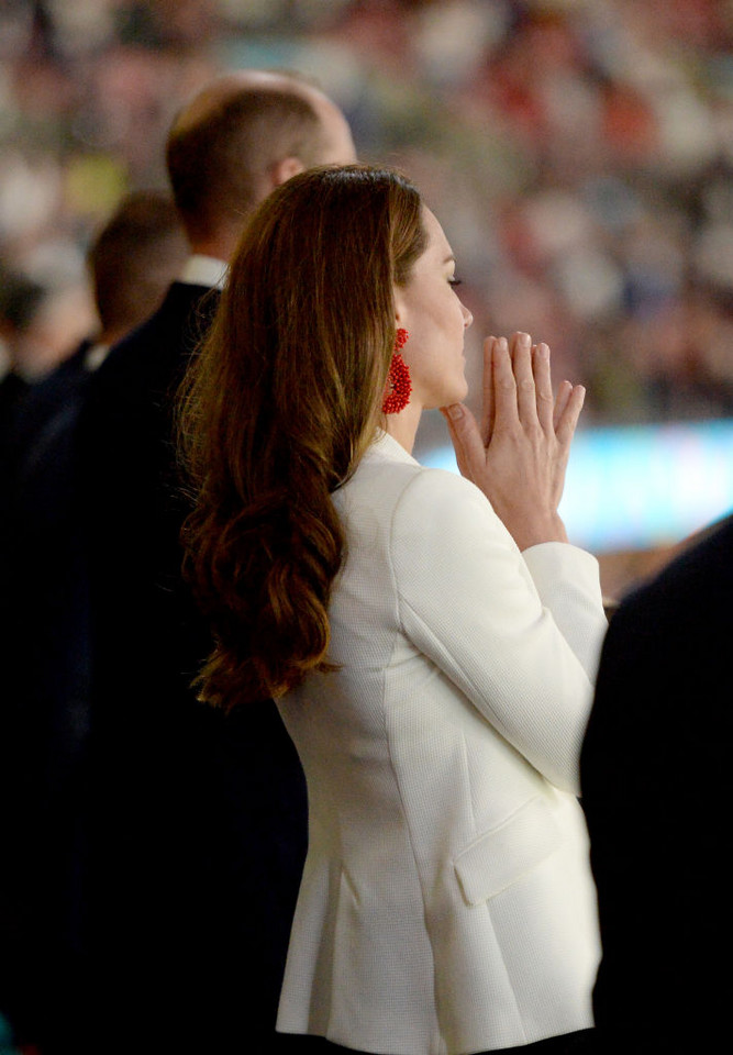 Kate Middleton na stadionie Wembley podczas meczu Anglia-Włochy 