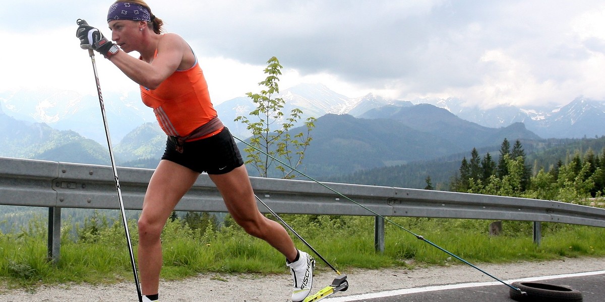 Justyna Kowalczyk trening