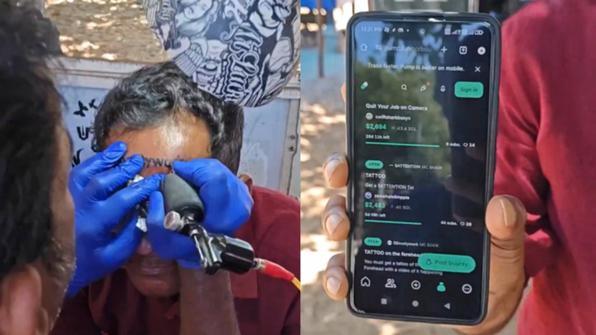 Indijac tetovirao kripto reklamu