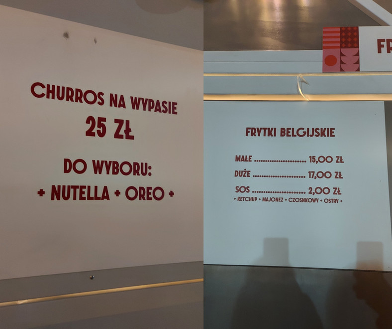 Churros na MTP 25 zł, frytki od 15 zł