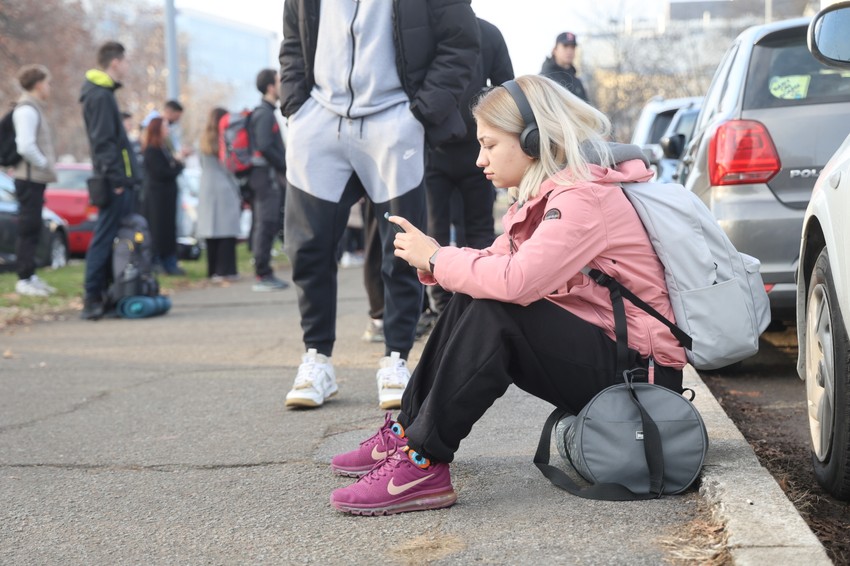 Okupljanje studenata ispred FDU