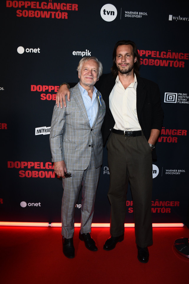 Premiera filmu "Doppelgänger. Sobowtór": Andrzej Seweryn i jego syn Maksymilian Seweryn