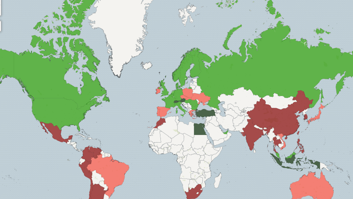 pies koty mapa