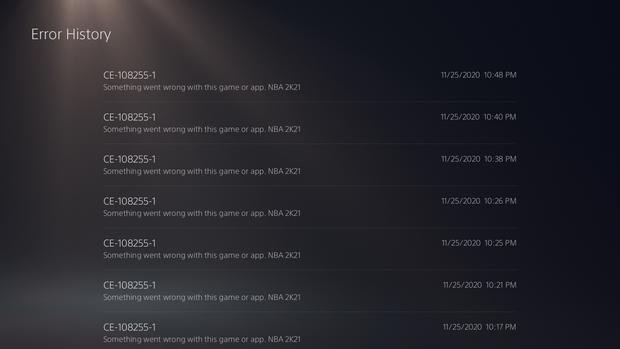 PS5 Error Codes