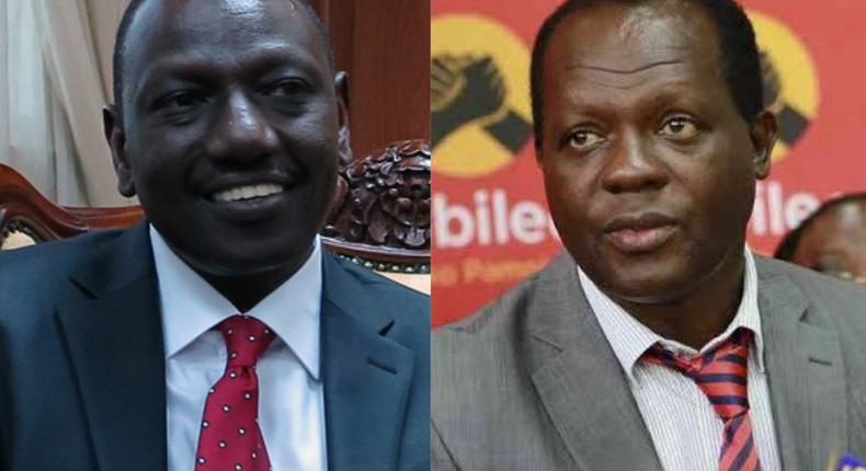 DP William Ruto and Raphael Tuju