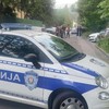 uviđaj policije ispred restorana na Senjaku