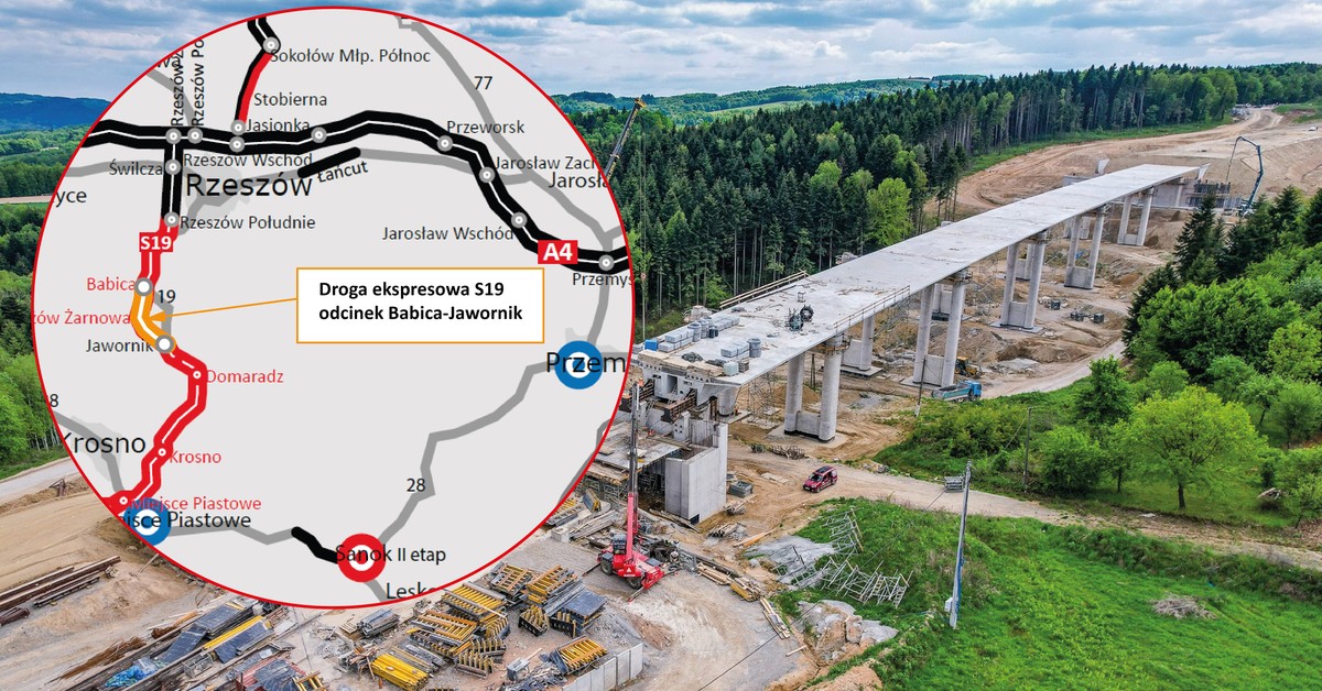 Jedna z najwyższych estakad na szlaku Via Carpatia gotowa w 77 proc. [WIDEO]
