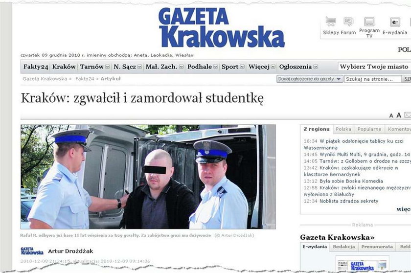 Zabił i zgwałcił studentkę, bo lubił to robić