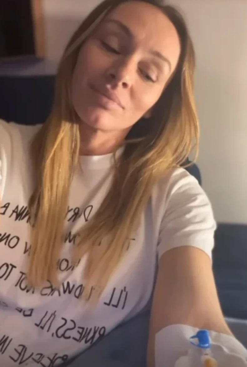 Anabela Atijas priključena na infuziju