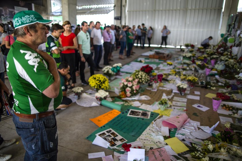 Ostatnie pożegnanie piłkarzy i działaczy Chapecoense