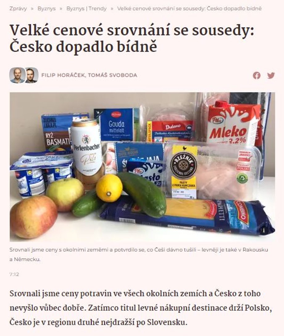 Czescy dziennikarze sprawdzili polskie ceny