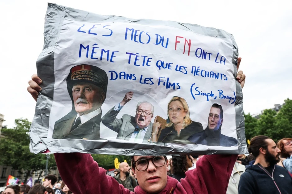 Protest u Parizu protiv RN 3. jula