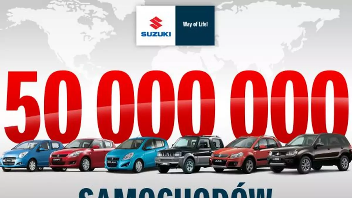Suzuki 50 mln samochodów