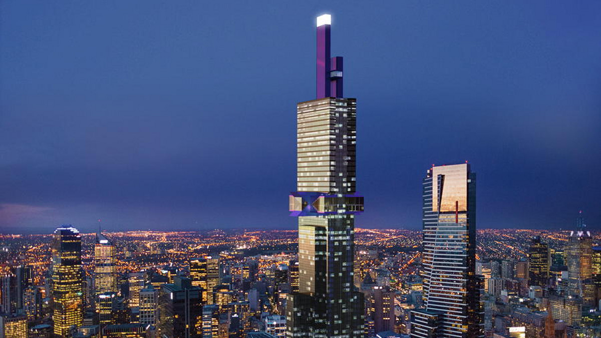 Władze Australii wydały w poniedziałek zgodę na budowę najwyższego wieżowca południowej półkuli. Mierząca 388-metrów i licząca 108 pięter budowla połączy w sobie hotel i apartamentowiec. Ma stanąć w Melbourne.