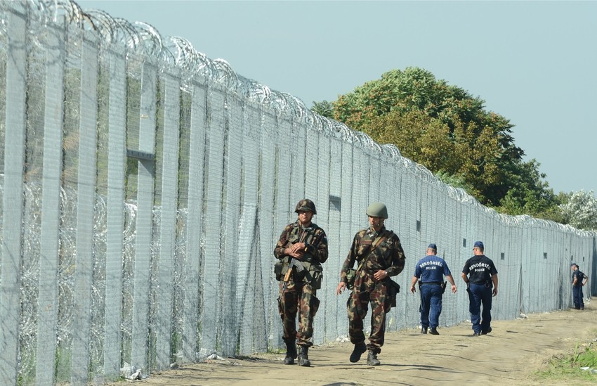 Mađarska ograda na granici prema Srbiji