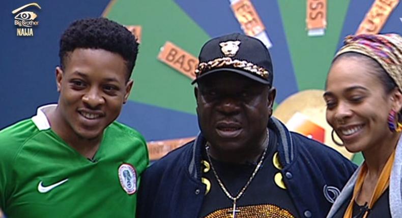 Mr Ibu visits Big Brother Naija house 