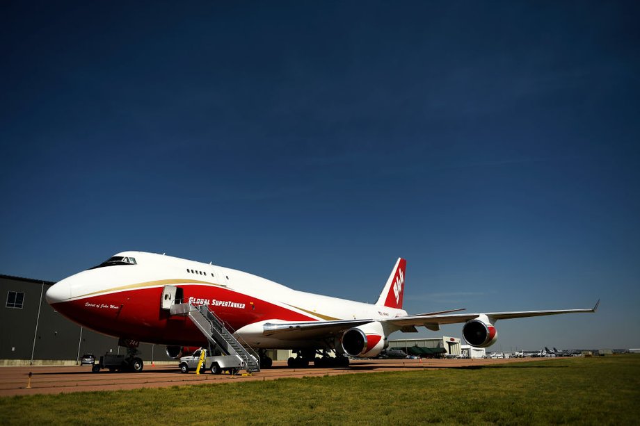 Boeing 747 SuperTanker firmy Global to największy samolot gaśniczy na świecie. W ciągu 20 godzin od wezwania może znaleźć się w niemal dowolnym miejscu na Ziemi