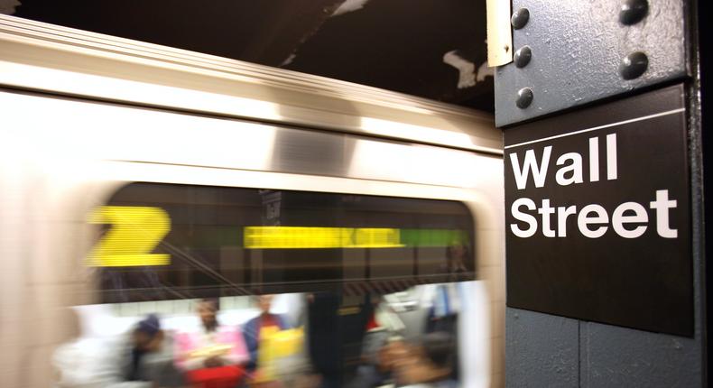 The Wall Street subway stopGetty images