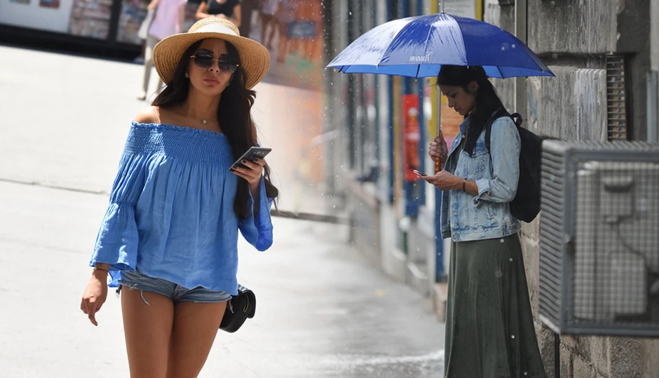Tropski dan biće prekinut pljuskovima popodne, prvo na severu zemlje, a kasnije i u ostalim delovima, foto : M. Ilić, N. Mihajlović