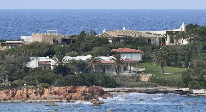 Russian billionaire Alisher Usmanov is linked to properties on the coast of the Italian island of Sardinia.