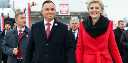 Agata Duda podczas uroczystości z okazji Święta Niepodległości