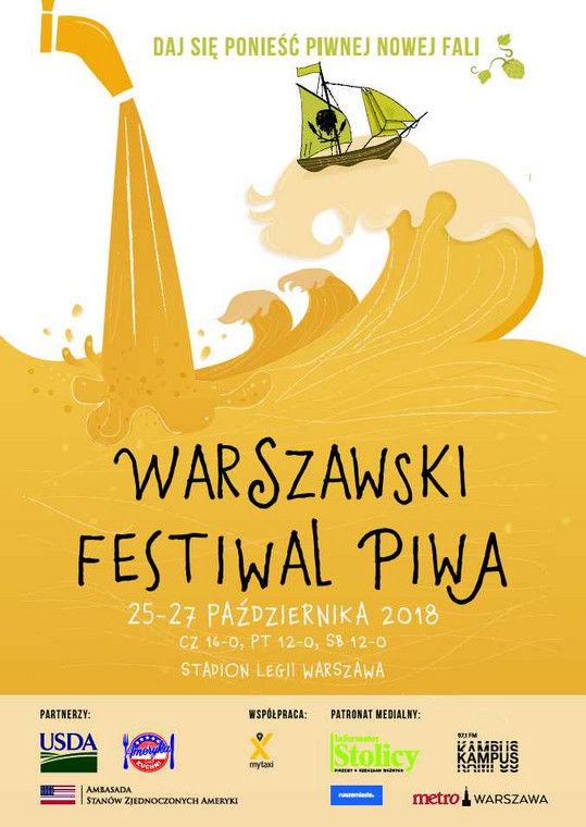 Plakat 9. Warszawskiego Festiwalul Piwa