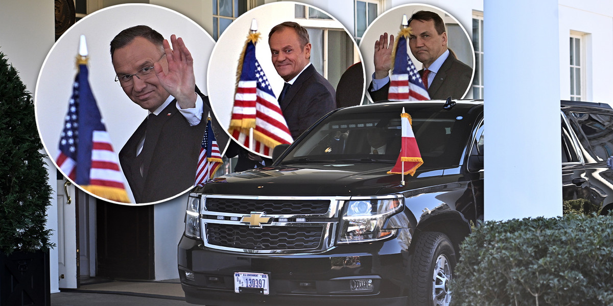 Najważniejsi polscy politycy podróżują po USA supersamochodem.