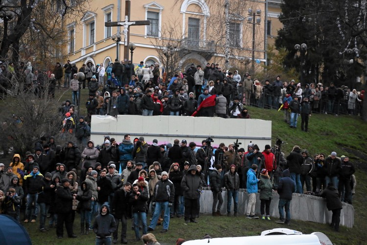 Kijów. Wielka demonstracja na Majdanie